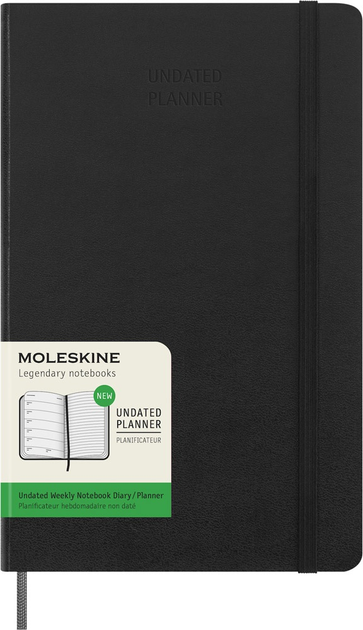 Dziennik tygodniowy Moleskine z miejscem na datę 13 x 21 cm 144 strony czarny (8056598857122) - obraz 15
