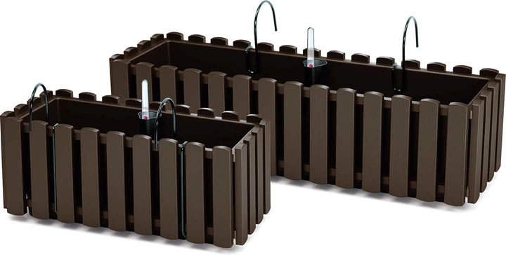Skrzynka balkonowa PRP Boardee Fencycase do zawieszenia brązowa 58 x 18 x 16.2 cm (5905197288666) - obraz 2