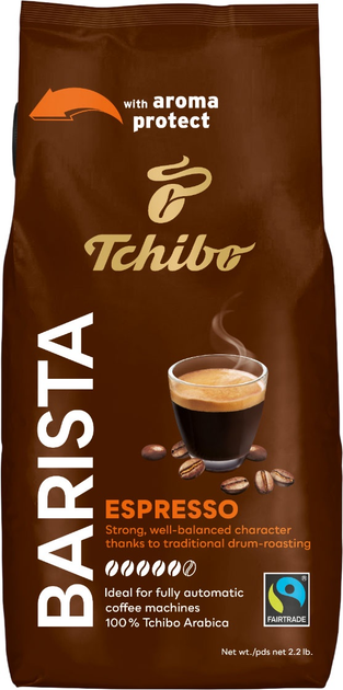 Kawa ziarnista Tchibo Barista Espresso 1 kg (4046234928822) - obraz 1