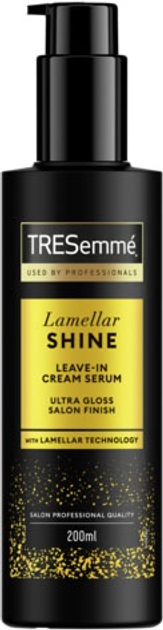 Крем-сироватка Tresemme Lamellar Shine незмивна для ультраблиску волосся 200 мл (8720181539404) - зображення 1