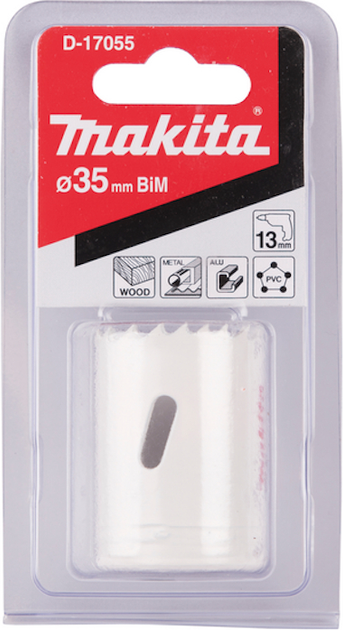 Otwornica bi-metalowa Makita 35 mm D-17055 (88381194860) - obraz 1