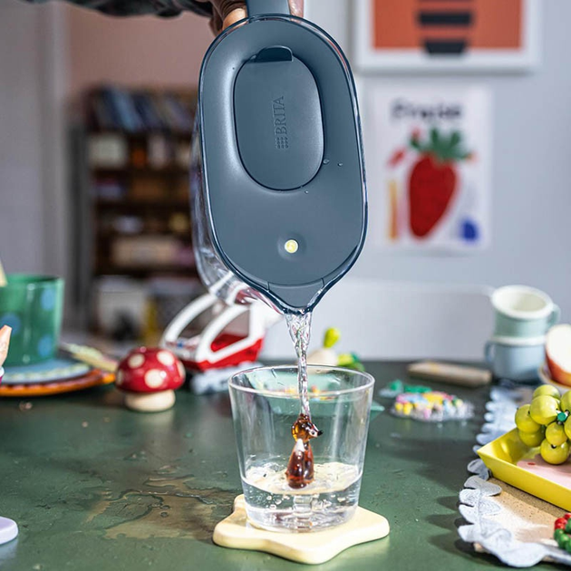Dzbanek filtrujący Brita Style Essential MxPro 2.4 l Szaro-niebieski (1058042) - obraz 3