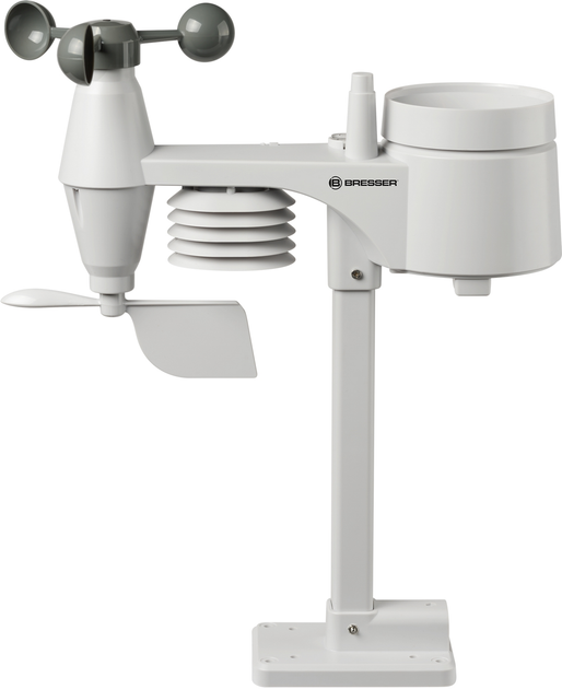 Stacja pogodowa Bresser Weather Center Wi-Fi Color 5 w 1 Profi Sensor Black (7002580) - obraz 2