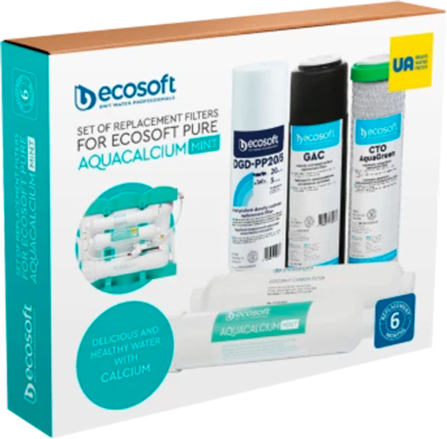 Zestaw wkładów Ecosoft P'URE AquaCalcium Mint CHV5PUREMAC - obraz 2