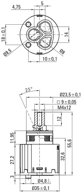 Zestaw natryskowy Deante Silia z baterią stal matowa (BQS_F11M) - obraz 5