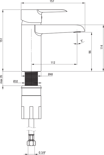 Bateria zlewozmywakowa Deante Corio BFC_020M - obraz 2