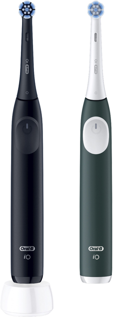 Набір електричних зубних щіток Oral-B iO 2 Black + Green - зображення 1