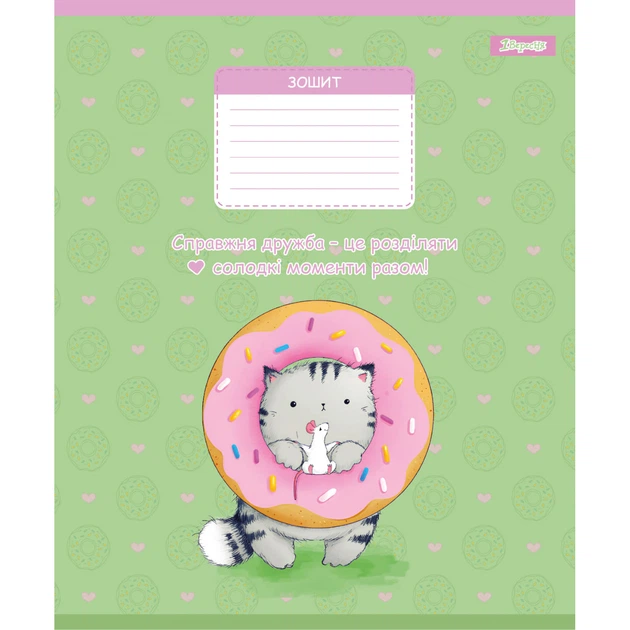 Тетрадь школьная 1 Сентября, 12 листов, Meow Cat, коса линия, (768150) - изображение 5