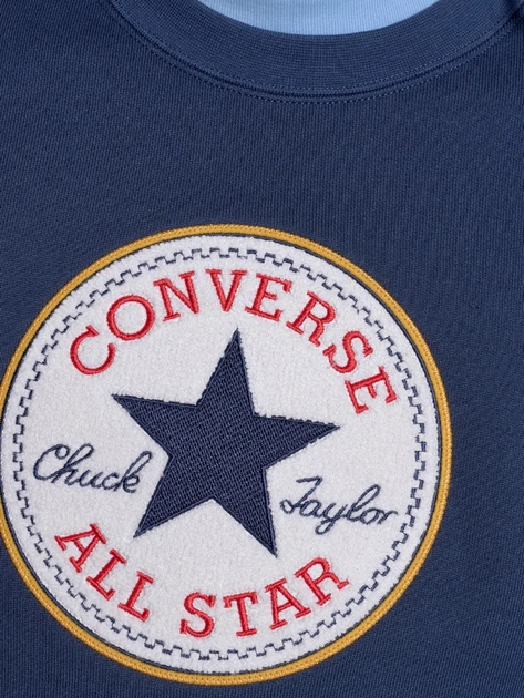 Свитшот мужской Converse CVM53K02-NVY XL Синий (0198820117463) - Фото 5 Свитшот мужской Converse CVM53K02-NVY XL Синий (0198820117463) - изображение 5