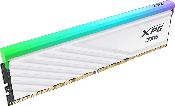 Pamięć RAM ADATA DDR5-6400 16384MB PC5-51200 XPG Lancer Blade RGB White (AX5U6400C3216G-SLABRWH) - obraz 2
