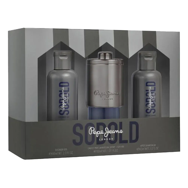 Zestaw męski Woda perfumowana męska Pepe Jeans Sobold 30 ml + Żel po goleniu 60 ml + Żel pod prysznic 60 ml (8436611101188) - obraz 3