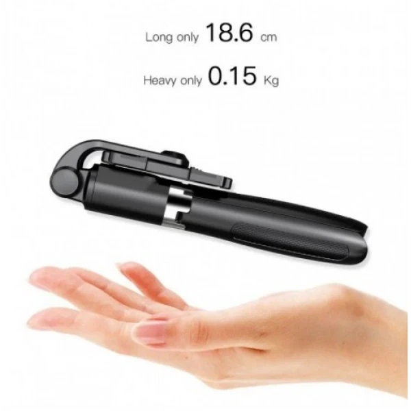 Селфи палка штатив тренога для телефона Bluetooth с пультом Selfie Stick L01 Черный - Фото 6 Селфи палка штатив тренога для телефона Bluetooth с пультом Selfie Stick L01 Черный - изображение 6