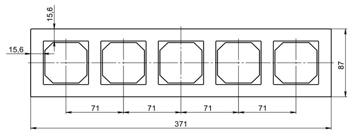 Рамка п'ятірна Liregus Epsilon White matted glass (K14-245-05 E/WG) - зображення 2