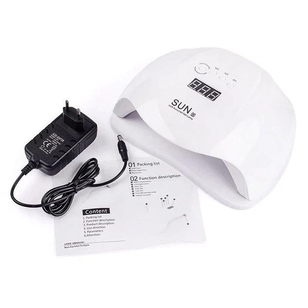 Лампа SUN X 54W White UV/LED для полімеризації - Фото 3 Лампа SUN X 54W White UV/LED для полімеризації - зображення 3