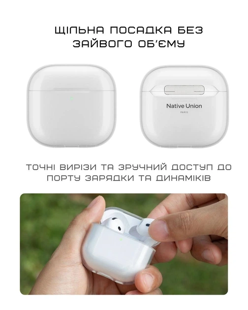 Чехол Native Union (RE) Clear Clear для Airpods 4th Gen (AP-4-TRA) - изображение 14