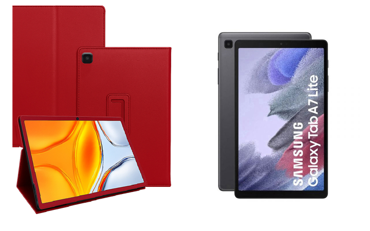 Чехол-подставка CRAYTON для Samsung Galaxy Tab A7 Lite T225 – стиль, защита и ручная сборка, цвет Красный - Фото 1 Чехол-подставка CRAYTON для Samsung Galaxy Tab A7 Lite T225 – стиль, защита и ручная сборка, цвет Красный - изображение 1