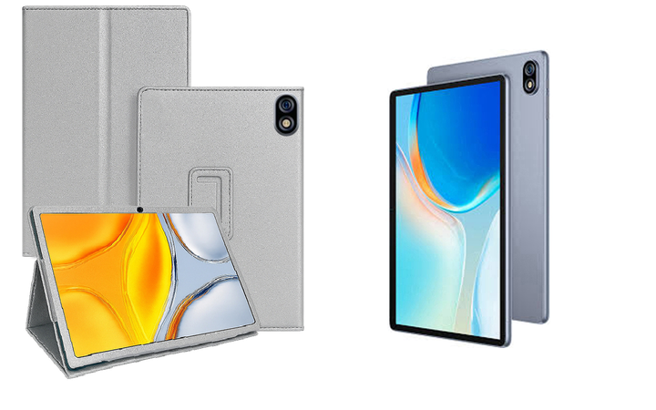 Чехол-подставка CRAYTON для Ulefone Tab W10 – стиль, защита и ручная сборка, цвет Серебро - Фото 1 Чехол-подставка CRAYTON для Ulefone Tab W10 – стиль, защита и ручная сборка, цвет Серебро - изображение 1