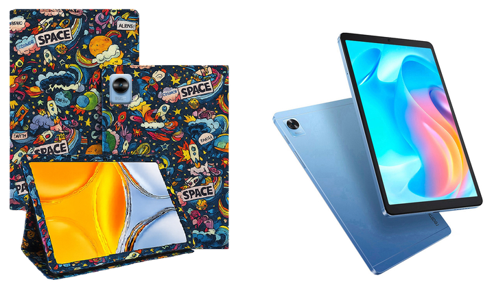 Чехол-подставка CRAYTON для realme Pad Mini – стиль, защита и ручная сборка, цвет Космос - Фото 1 Чехол-подставка CRAYTON для realme Pad Mini – стиль, защита и ручная сборка, цвет Космос - изображение 1