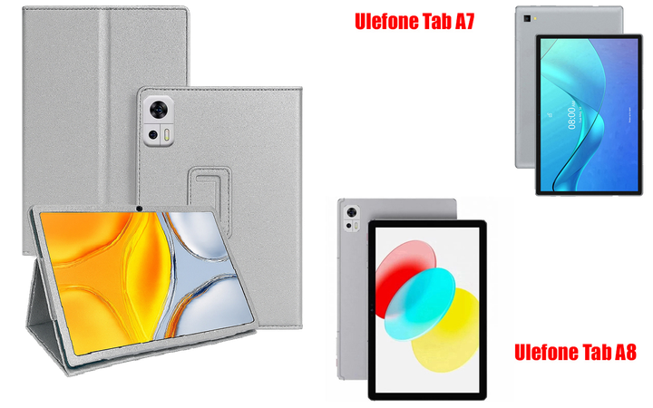 Чехол-подставка CRAYTON для Ulefone Tab A7, Tab A8 – стиль, защита и ручная сборка, цвет Серебро - Фото 1 Чехол-подставка CRAYTON для Ulefone Tab A7, Tab A8 – стиль, защита и ручная сборка, цвет Серебро - изображение 1