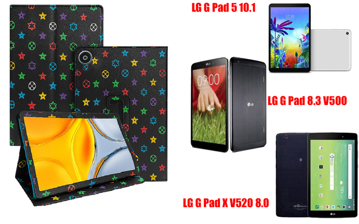 Чохол-підставка CRAYTON для LG G Pad 5 10.1, Pad 8.3, Pad X 8.0 – стиль, захист і ручна збірка, колір Луі чорний - Фото 1 Чохол-підставка CRAYTON для LG G Pad 5 10.1, Pad 8.3, Pad X 8.0 – стиль, захист і ручна збірка, колір Луі чорний - зображення 1