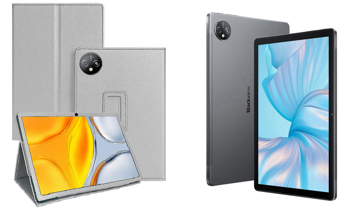 Чехол-подставка CRAYTON для Blackview Tab 80 – стиль, защита и ручная сборка, цвет Серебро - Фото 1 Чехол-подставка CRAYTON для Blackview Tab 80 – стиль, защита и ручная сборка, цвет Серебро - изображение 1