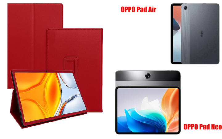 Чохол-підставка CRAYTON для OPPO Pad Air, Pad Neo – стиль, захист і ручна збірка, колір Червоний - Фото 1 Чохол-підставка CRAYTON для OPPO Pad Air, Pad Neo – стиль, захист і ручна збірка, колір Червоний - зображення 1