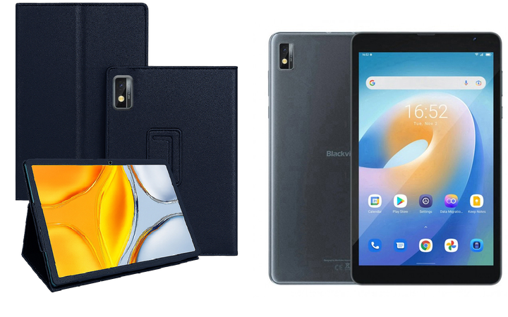 Чехол-подставка CRAYTON для Blackview Tab 6 – стиль, защита и ручная сборка, цвет Синий тм - Фото 1 Чехол-подставка CRAYTON для Blackview Tab 6 – стиль, защита и ручная сборка, цвет Синий тм - изображение 1