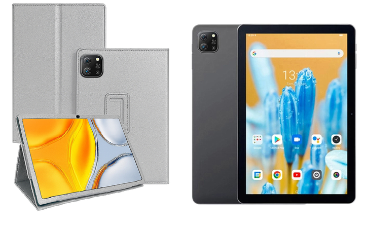 Чохол-підставка CRAYTON для Blackview Oscal Pad 70 – стиль, захист і ручна збірка, колір Срібло - Фото 1 Чохол-підставка CRAYTON для Blackview Oscal Pad 70 – стиль, захист і ручна збірка, колір Срібло - зображення 1
