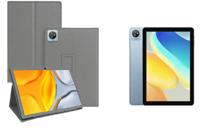 Чехол-подставка CRAYTON для Blackview TAB 30 – стиль, защита и ручная сборка, цвет Серый тм - Фото 1 Чехол-подставка CRAYTON для Blackview TAB 30 – стиль, защита и ручная сборка, цвет Серый тм - изображение 1