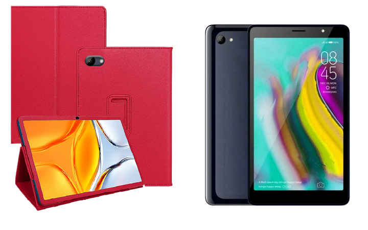 Чехол-подставка CRAYTON для Tecno Tab 7 P704a – стиль, защита и ручная сборка, цвет Малиновый - Фото 1 Чехол-подставка CRAYTON для Tecno Tab 7 P704a – стиль, защита и ручная сборка, цвет Малиновый - изображение 1