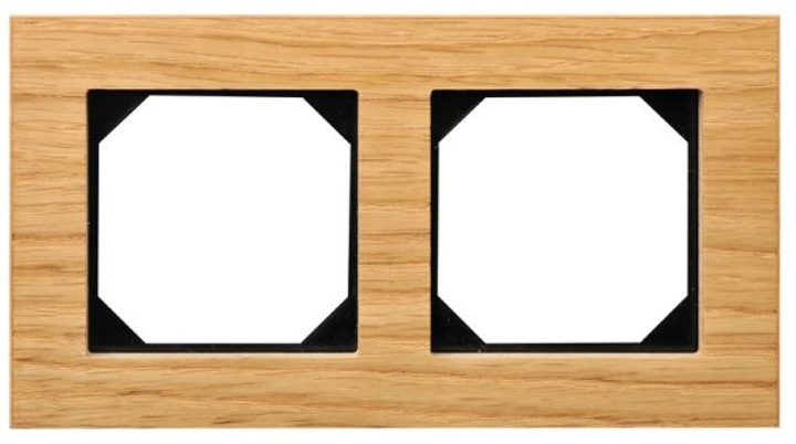 Рамка подвійна Liregus Epsilon Oak Wood (K14-245-02 E/OW) - зображення 1