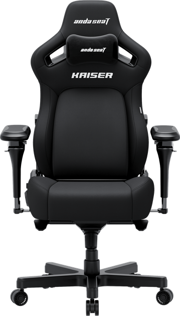 Fotel gamingowy Anda Seat Kaiser 4 V2 Size XL Black Fabric (AD12YDDC-XLL-20-B-CF-03) - obraz 1