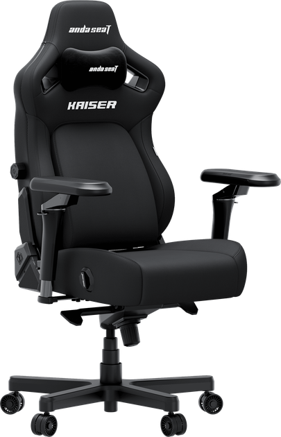 Fotel gamingowy Anda Seat Kaiser 4 V2 Size XL Black Fabric (AD12YDDC-XLL-20-B-CF-03) - obraz 2