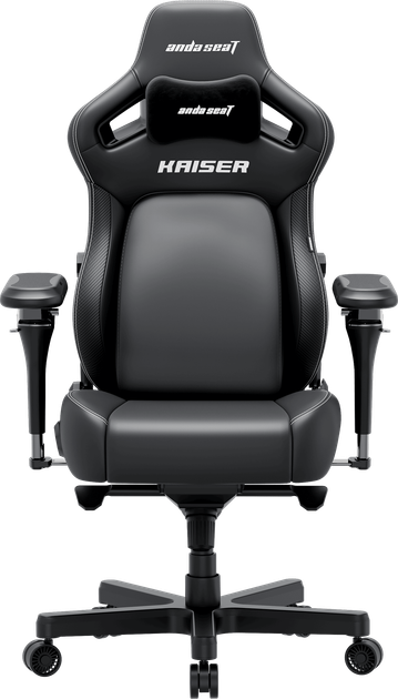 Fotel gamingowy Anda Seat Kaiser 4 V2 Size XL Black PVC (AD12YDDC-XLL-20-B-PV/C-03) - obraz 1
