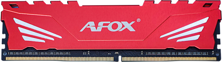 Оперативна память AFOX DDR4-3200 16384MB PC4-25600 Gaming Red (AFLD416PH1CA) - зображення 1