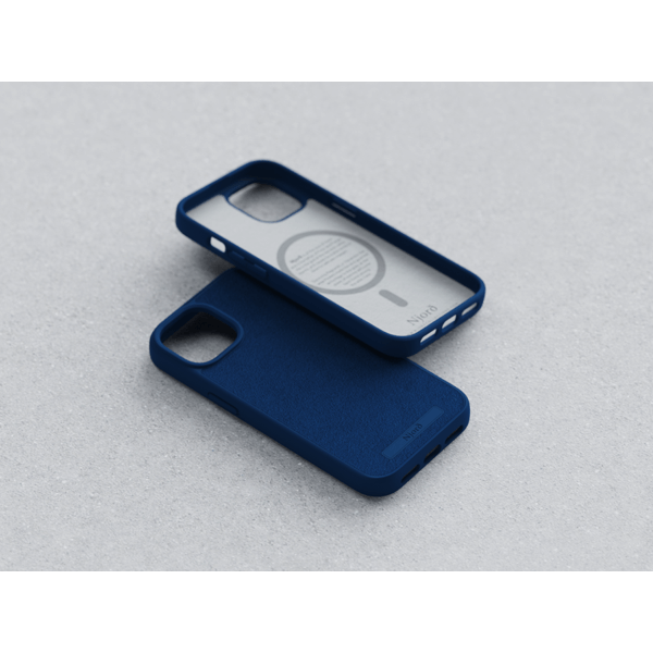 Чехол-накладка Njord Suede MagSafe Case Blue для iPhone 15 (NA51SU01) - изображение 14