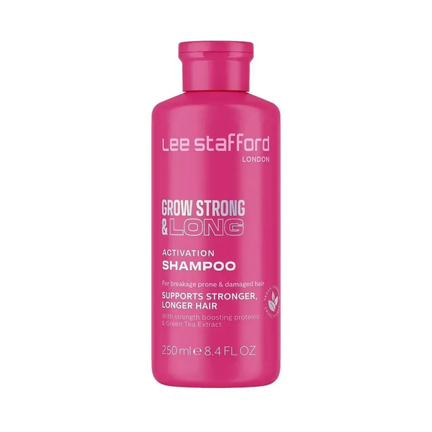 Шампунь-активатор роста волос Lee Stafford Grow Strong & Long Activation Shampoo 250 мл 5060282706460 - Фото 1 Шампунь-активатор роста волос Lee Stafford Grow Strong & Long Activation Shampoo 250 мл 5060282706460 - изображение 1