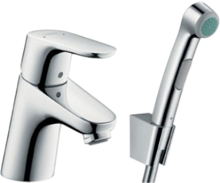 Змішувач для раковини Hansgrohe Focus E2 31926000 з гігієнічним душем - зображення 1