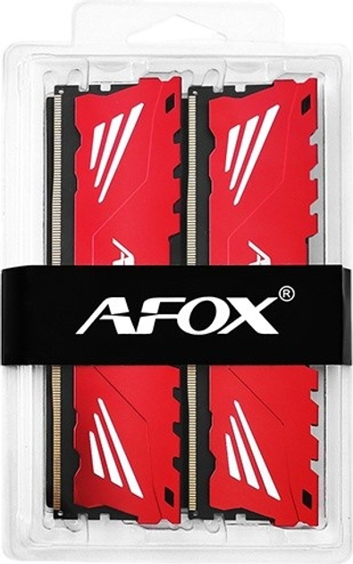 Оперативна память AFOX DDR4-3200 16384MB PC4-25600 (Kit of 2x8192) Gaming Red (AFLD416PH1CAD) - зображення 3