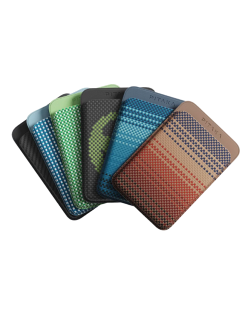 Чехол-картхолдер Pitaka Magnetic Woven Wallet Sunset (MWW2402) - изображение 9