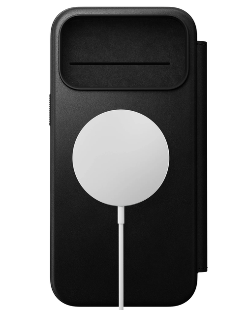 Кожаный чехол-книжка Nomad Modern Folio Black для iPhone 17 Pro - изображение 5