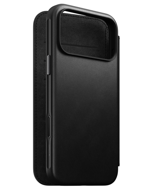 Кожаный чехол-книжка Nomad Modern Folio Black для iPhone 17 Pro - изображение 9