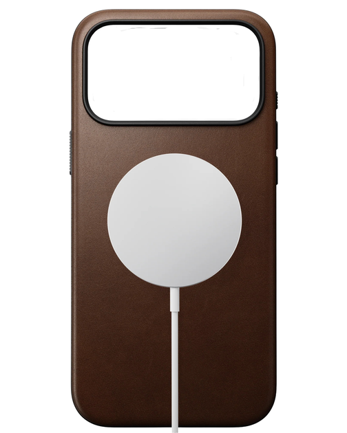 Кожаный чехол Nomad Modern Brown для iPhone 17 Pro - изображение 12
