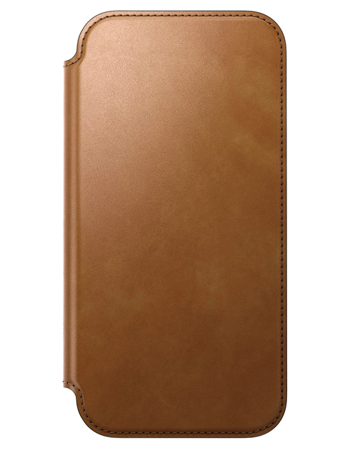 Кожаный чехол-книжка Nomad Modern Folio English Tan для iPhone 17 Pro - изображение 15