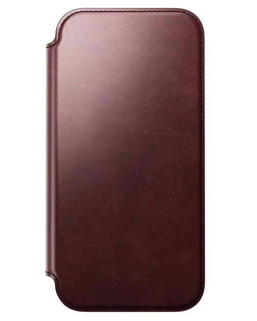 Кожаный чехол-книжка Nomad Modern Folio Horween Burgundy для iPhone 17 Pro - Фото 15 Кожаный чехол-книжка Nomad Modern Folio Horween Burgundy для iPhone 17 Pro - изображение 15