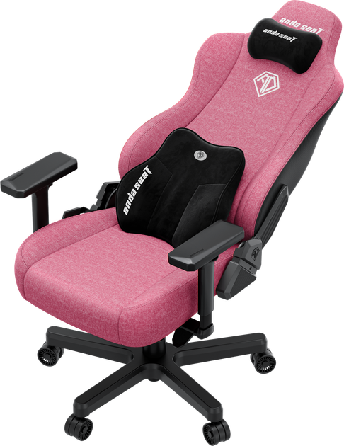 Fotel gamingowy Anda Seat Kaiser 3E XL Pink Fabric (AD23YC-XL-09-P-CF-P01) - obraz 7