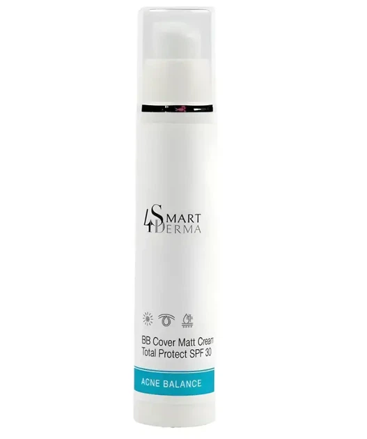 BB крем с SPF 30 для жирной и проблемной кожи, защита и матирование, Smart4Derma 50 мл - Фото 1 BB крем с SPF 30 для жирной и проблемной кожи, защита и матирование, Smart4Derma 50 мл - изображение 1