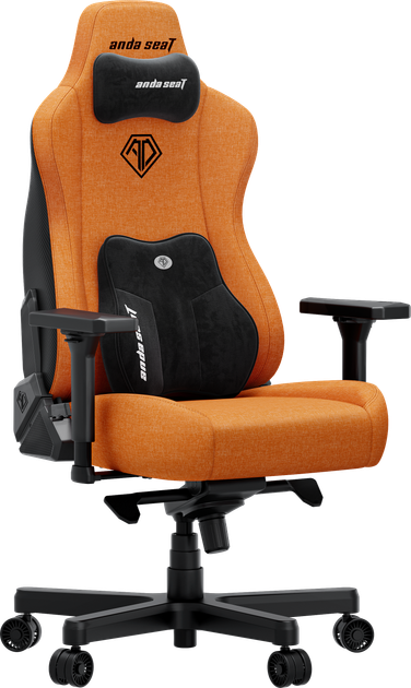 Fotel gamingowy Anda Seat Kaiser 3E XL Orange Fabric (AD23YC-XL-09-O-CF-O01) - obraz 2