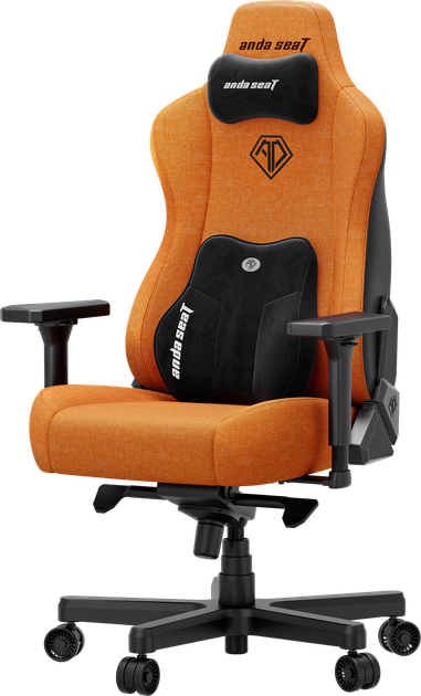 Fotel gamingowy Anda Seat Kaiser 3E XL Orange Fabric (AD23YC-XL-09-O-CF-O01) - obraz 3