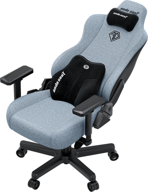 Fotel gamingowy Anda Seat Kaiser 3E XL Gray Blue Fabric (AD23YC-XL-09-T-CF-T01) - obraz 6